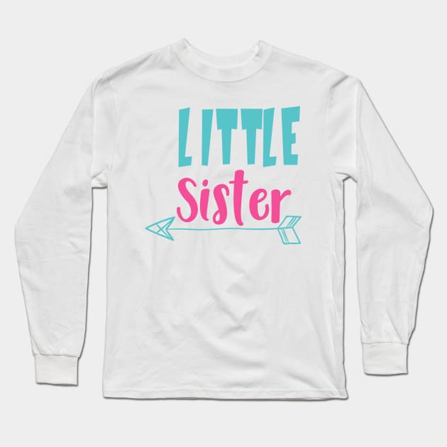 Little Sister, Younger Sister, Arrow, Sibling Long Sleeve T-Shirt by Jelena Dunčević